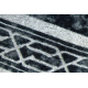 ANDRE 1010 washing carpet Frame vintage anti-slip - black / white 
