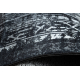 ANDRE 1010 covor lavabil Cadru vintage anti-alunecare - negru si alb