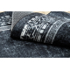 ANDRE 1010 washing carpet Frame vintage anti-slip - black / white 