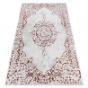 Dywan ALLURE 1961 Ornament, ramka - Strukturalny, stylowy, glamour biały / różowy