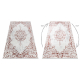 Kilimas ALLURE 1961 Ornamentas, rėmas – struktūrinis, stilingas, žavingas baltas / rožinis