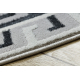 Tappeto ALLURE 1960 cerchio, Chiave greca, telaio - Strutturale, elegante, glamour bianca / grigio