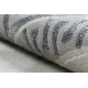 Tappeto ALLURE 1960 cerchio, Chiave greca, telaio - Strutturale, elegante, glamour bianca / grigio
