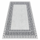 Carpet ALLURE 1960 Greek key, frame - Structural, stylish, glamour white / grey