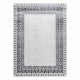 Carpet ALLURE 1960 Greek key, frame - Structural, stylish, glamour white / grey