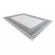 Carpet ALLURE 1960 Greek key, frame - Structural, stylish, glamour white / grey