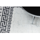 Carpet ALLURE 1960 Greek key, frame - Structural, stylish, glamour white / grey