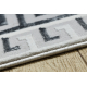 Carpet ALLURE 1960 Greek key, frame - Structural, stylish, glamour white / grey