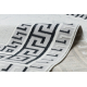 Carpet ALLURE 1960 Greek key, frame - Structural, stylish, glamour white / grey