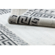 Carpet ALLURE 1960 Greek key, frame - Structural, stylish, glamour white / grey