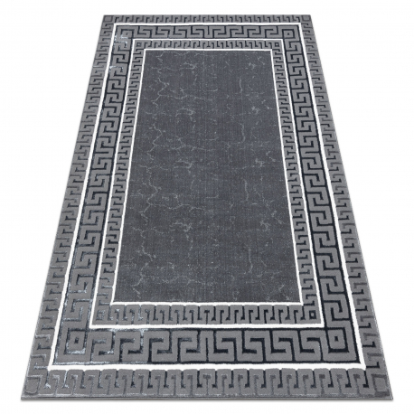 Carpet ALLURE 1960 Greek key, frame - Structural, stylish, glamour grey