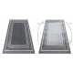 Tapijt ALLURE 1960 Grieks sleutel, frame - Structureel, stijlvol, glamour grijs