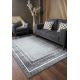 Carpet ALLURE 1960 Greek key, frame - Structural, stylish, glamour grey