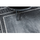 Carpet ALLURE 1960 Greek key, frame - Structural, stylish, glamour grey