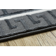 Carpet ALLURE 1960 Greek key, frame - Structural, stylish, glamour grey