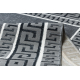Carpet ALLURE 1960 Greek key, frame - Structural, stylish, glamour grey