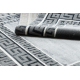 Carpet ALLURE 1960 Greek key, frame - Structural, stylish, glamour grey