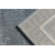 Carpet ALLURE 1960 Greek key, frame - Structural, stylish, glamour grey