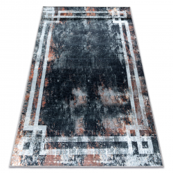 ANDRE 3030 washing carpet Frame vintage anti-slip - black / rust