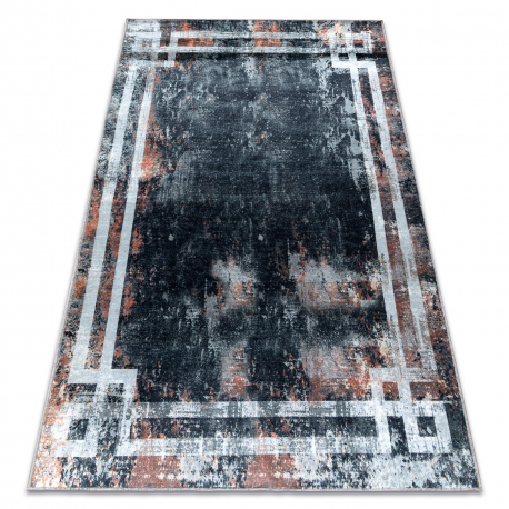 ANDRE 3030 washing carpet Frame vintage anti-slip - black / rust