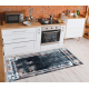 ANDRE 3030 washing carpet Frame vintage anti-slip - black / rust