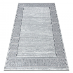 Tapete ALLURE 8783 Chave grega, quadro - Estrutural, elegante, glamour cinza claro / branco