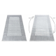 Tappeto ALLURE 8783 Chiave greca, telaio - Strutturale, elegante, glamour grigio chiaro / bianco