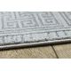 Tappeto ALLURE 8783 Chiave greca, telaio - Strutturale, elegante, glamour grigio chiaro / bianco
