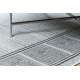 Tappeto ALLURE 8783 Chiave greca, telaio - Strutturale, elegante, glamour grigio chiaro / bianco