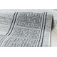 Tappeto ALLURE 8783 Chiave greca, telaio - Strutturale, elegante, glamour grigio chiaro / bianco