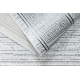 Tappeto ALLURE 8783 Chiave greca, telaio - Strutturale, elegante, glamour grigio chiaro / bianco