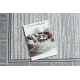 Tappeto ALLURE 8783 Chiave greca, telaio - Strutturale, elegante, glamour grigio chiaro / bianco