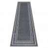 Dywan, chodnik ALLURE 1960 Grecki klucz, ramka - Strukturalny, stylowy, glamour szary