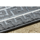 Tappeto, passatoia ALLURE 1960 Chiave greca, telaio - Strutturale, elegante, glamour grigio