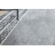 Carpet, runner ALLURE 1960 Greek key, frame - Structural, stylish, glamour grey