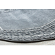 Tappeto, passatoia ALLURE 1960 Chiave greca, telaio - Strutturale, elegante, glamour grigio