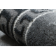 Tappeto, passatoia ALLURE 1960 Chiave greca, telaio - Strutturale, elegante, glamour grigio