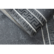 Tappeto, passatoia ALLURE 1960 Chiave greca, telaio - Strutturale, elegante, glamour grigio
