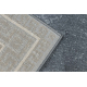 Tappeto, passatoia ALLURE 1960 Chiave greca, telaio - Strutturale, elegante, glamour grigio