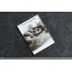 Tappeto, passatoia ALLURE 1960 Chiave greca, telaio - Strutturale, elegante, glamour grigio