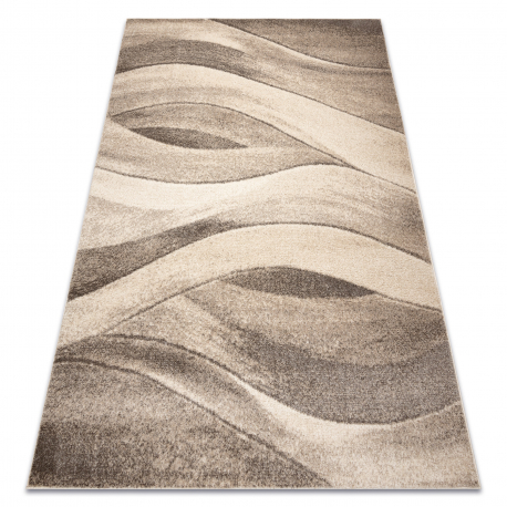 Carpet FUSION 1617 beige / cream - Waves, modern, abstract