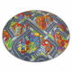Tapis enfant RUELLES BIG CITY GRANDE VILLE cercle gris