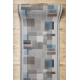 Läufer Antirutsch LISTRA Geometrisch, rutschfest grau 80cm