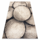 Carpet FUSION 9612 cream / beige - Tree wood, modern, abstract