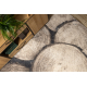 Teppe FUSION 9612 krem ​​/ beige - Tre ved, moderne, abstrakt