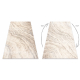 Carpet FUSION 9776 cream / beige - Dunes, sand, modern, abstract