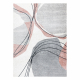 Tæppe FUSION 5868 hvid / mørk lyserød - Lines, moderne, abstrakt
