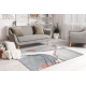 Teppich FUSION 5868 weiß / dunkelrosa - Linien, modern, abstrakt