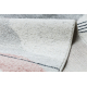Carpet FUSION 5868 white / dark pink - Lines, modern, abstract