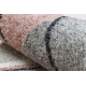 Carpet FUSION 5868 white / dark pink - Lines, modern, abstract